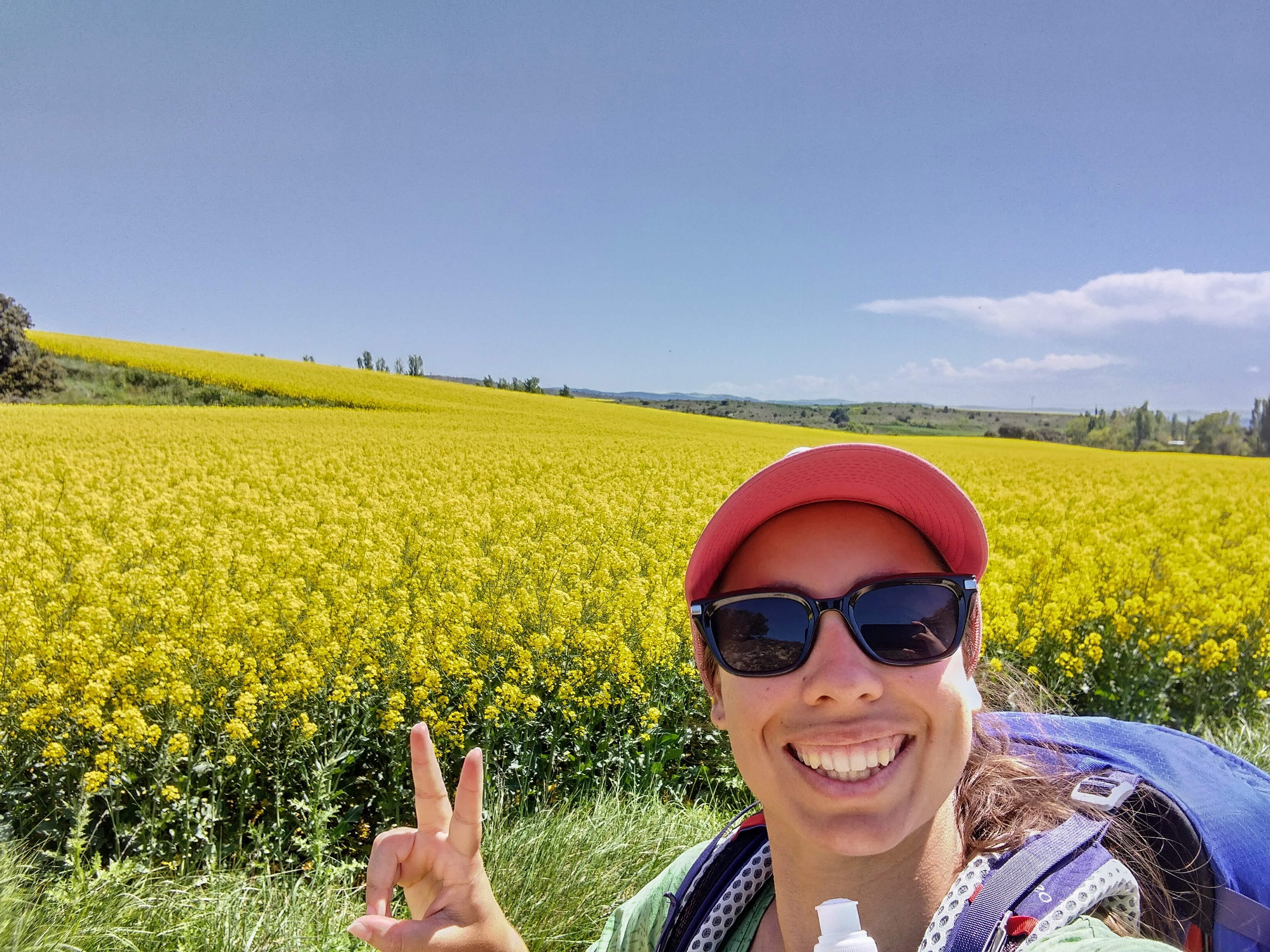 Victoria Castillo on the Camino de Santiago.
