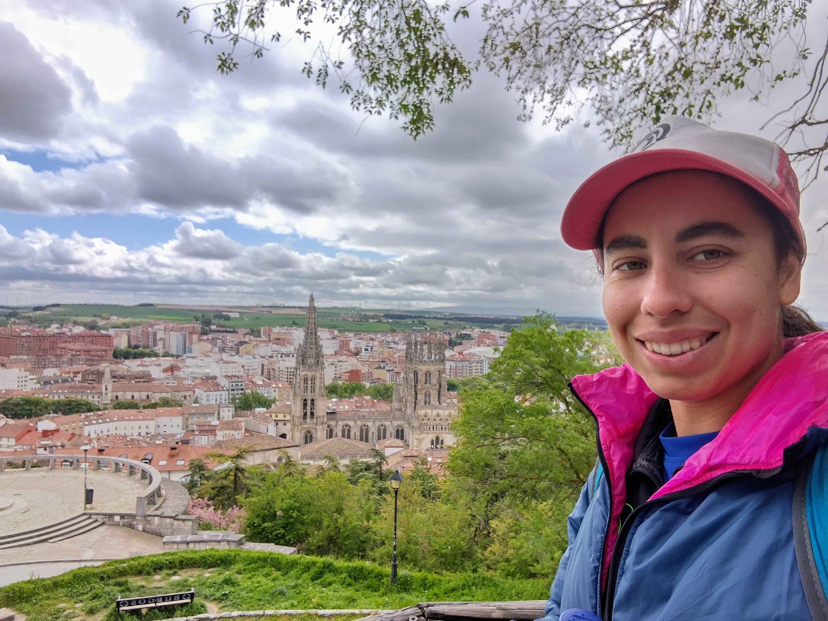 Victoria Castillo in Burgos on the Camino de Santiago.