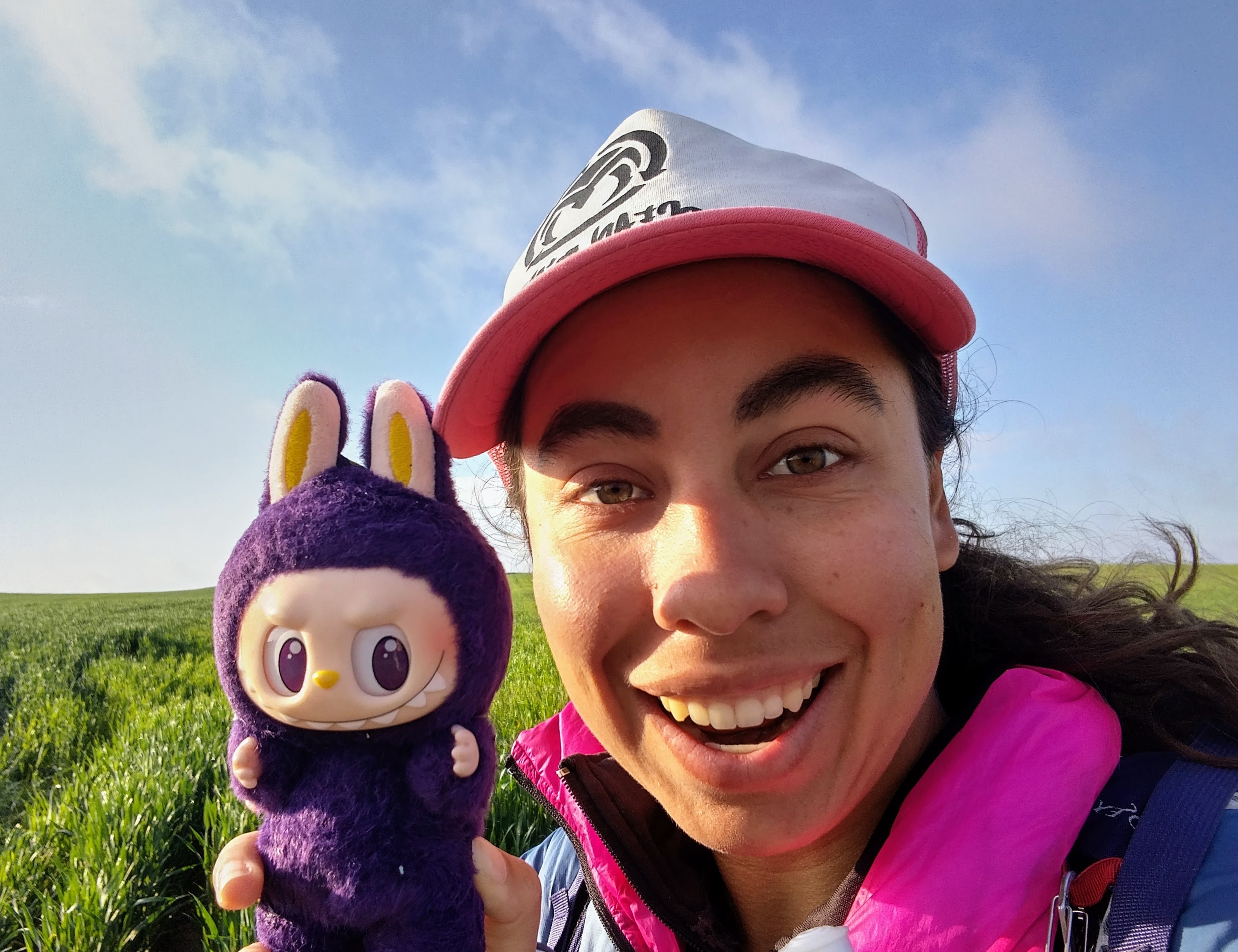Victoria Castillo on the meseta on the Camino de Santiago.