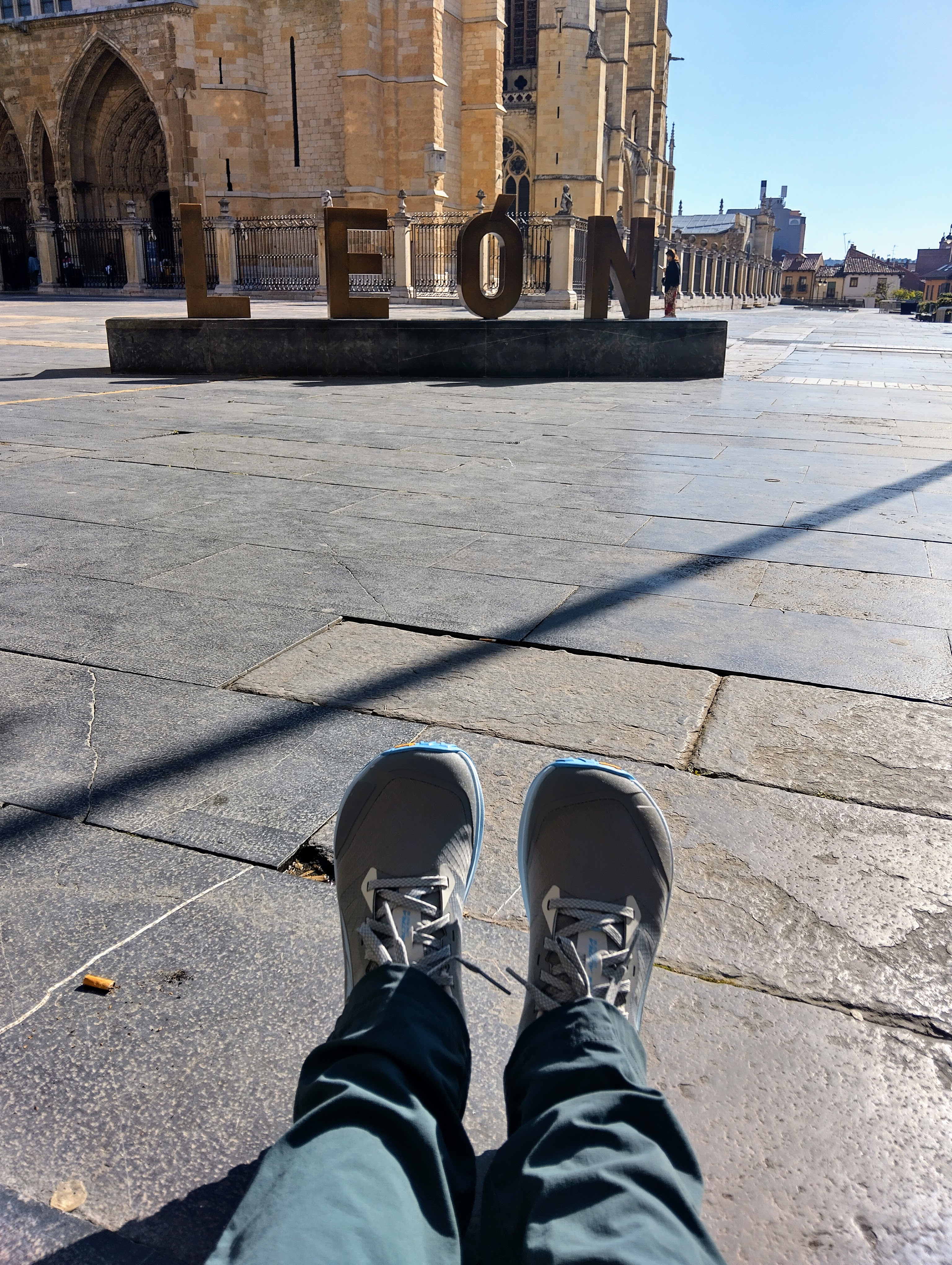Victoria Castillo in León on the Camino de Santiago.