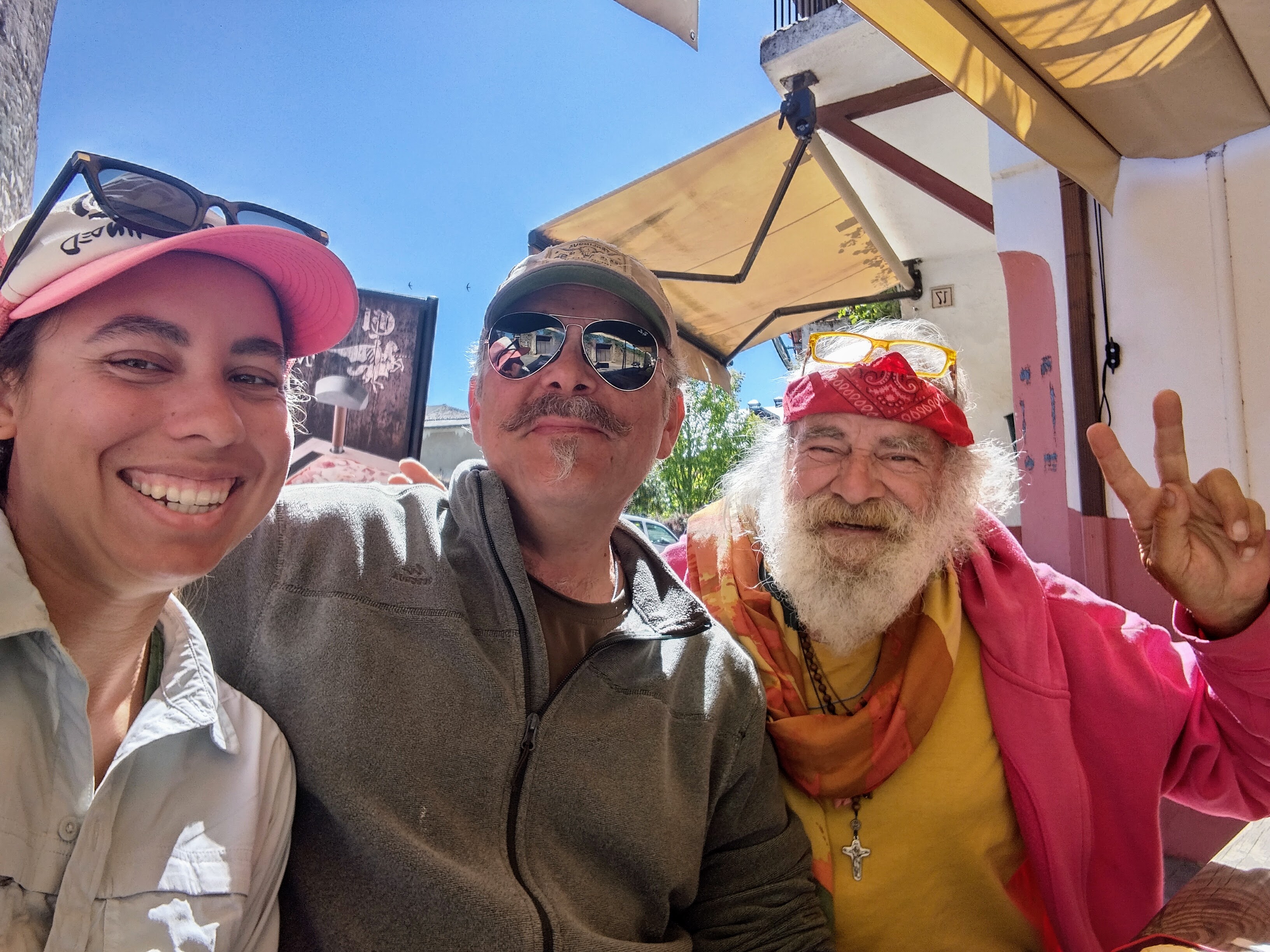 Victoria Castillo and friends on the Camino de Santiago